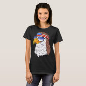 T-shirt American Bald Eagle Mullet 4 juillet Patriot améri (Devant entier)