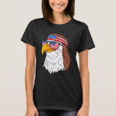 T-shirt American Bald Eagle Mullet 4 juillet Patriot améri (Devant)
