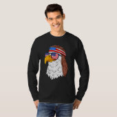 T-shirt American Bald Eagle Mullet 4 juillet Patriot améri (Devant entier)