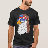 T-shirt American Bald Eagle Mullet 4 juillet Patriot améri (Devant)