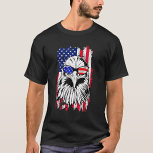 T-shirt American Bald Eagle Mullet 4 juillet Usa Patrio