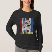 T-shirt American Bald Eagle Us Drapeau Let Freedom Ring 4t (Devant)