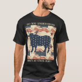 T-shirt American Beef Protest (Devant)