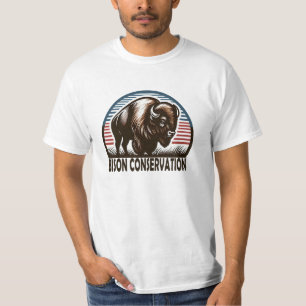 T-shirt American Bison Conservation World Wildlife Day