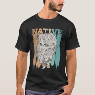 T-shirt American Blood Woman Ancienne Tête de Paix Nation