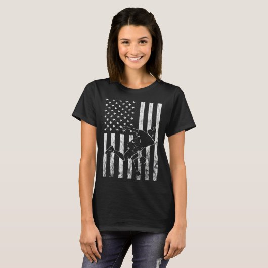 T-shirt American Bowling Strike Bowler Bowling Pin Bowling (Devant entier)