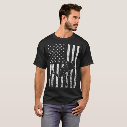 T-shirt American Bowling Strike Bowler Bowling Pin Bowling (Devant entier)