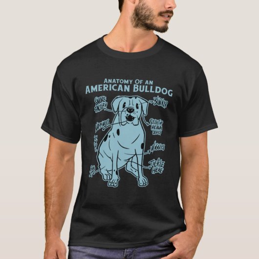 T-shirt American bulldog (Devant)