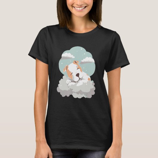 T-shirt American Bully Cuddle Shirt Clouds Dream (Devant)