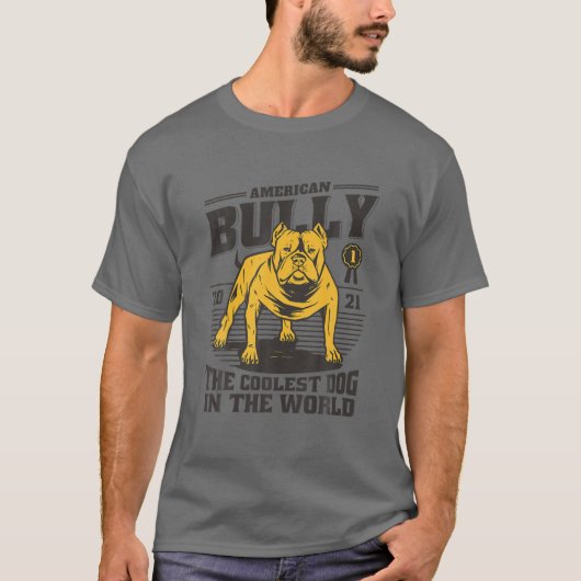 T-shirt American Bully Le chien le plus froid | Propriétai (Devant)