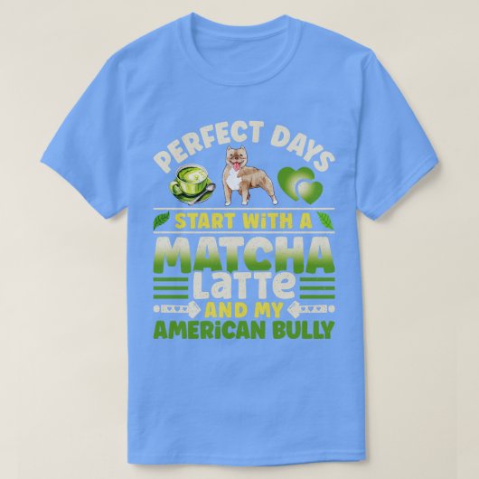 T-shirt American Bully Matcha Latte (Design devant)