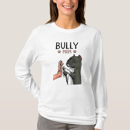 T-shirt American Bully Mom migre Chien (Devant)