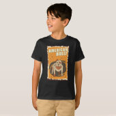 T-shirt American Bully Retro | Propriétaire de chiens Bull (Devant entier)