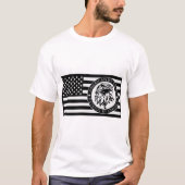 T-shirt American By Birth Patriot By Choice Flag © FB @ # (Devant)