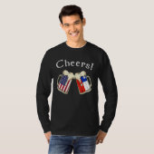 T-shirt American Chilean Patriot US Flag Beer Drinks Chile (Devant entier)