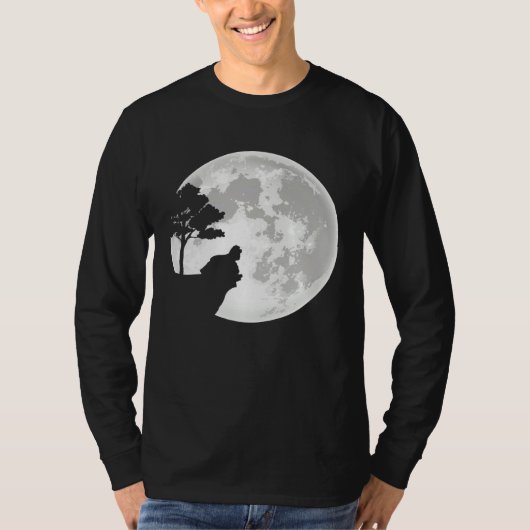 T-shirt American Cocker Spaniel Moon Halloween Costume (Devant)