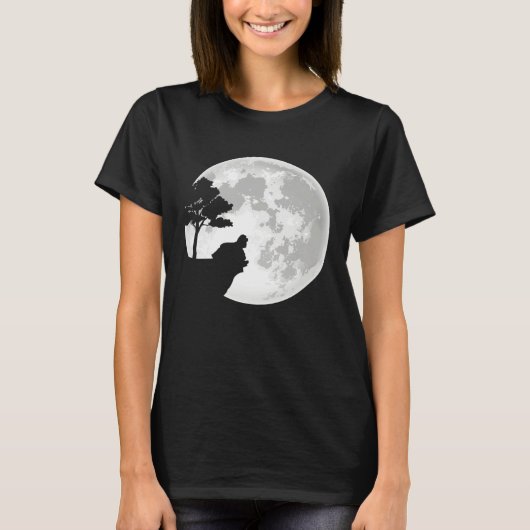 T-shirt American Cocker Spaniel Moon Halloween Costume (Devant)