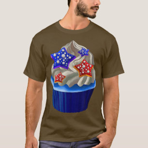 T-shirt American Cupcake Lover USA Drapeau 4 juillet cuiss