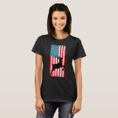 T-shirt American Deer Hunter Patriotic 3 (Devant entier)