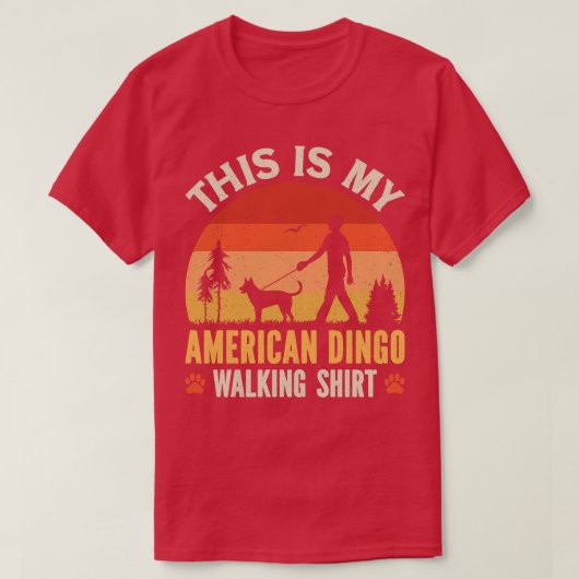 T-shirt American Dingo Walking (Design devant)