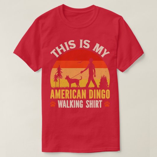 T-shirt American Dingo Walking (Design devant)