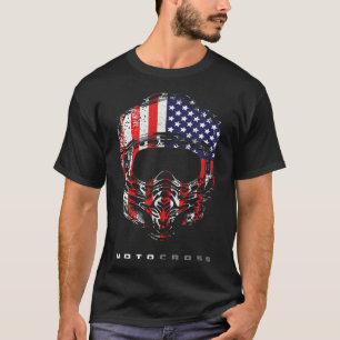 T-shirt American Dirt Bike Motocross Appareils - Motocross