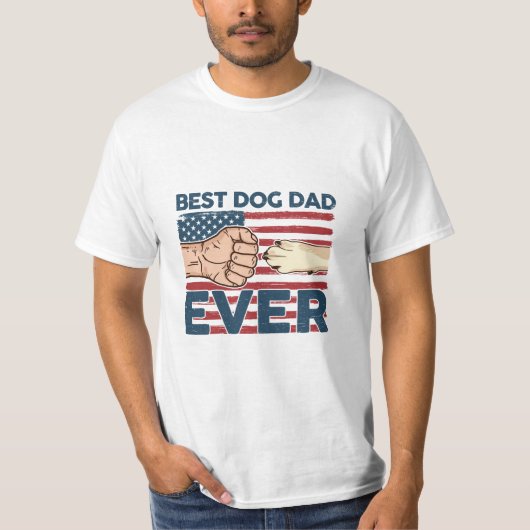 T-shirt American Dog Dad (Devant)