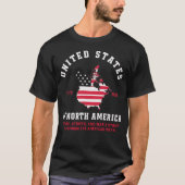 T-shirt American Dream : 2025 Étoiles, rayures et sirop d' (Devant)