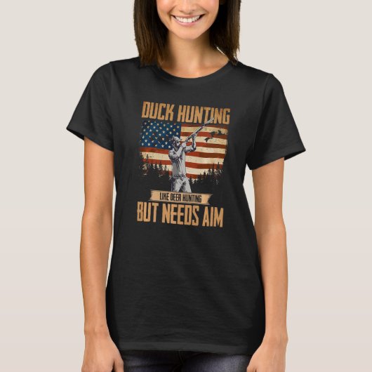 T-shirt American Duck Hunter Duck Hunter Besoin de Chasse  (Devant)