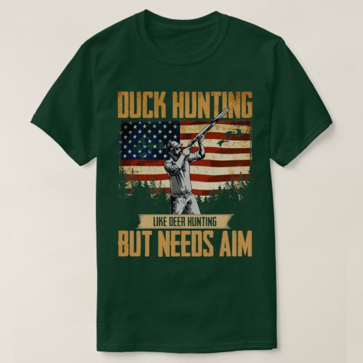 T-shirt American Duck Hunter Duck Hunter Besoin de Chasse (Design devant)