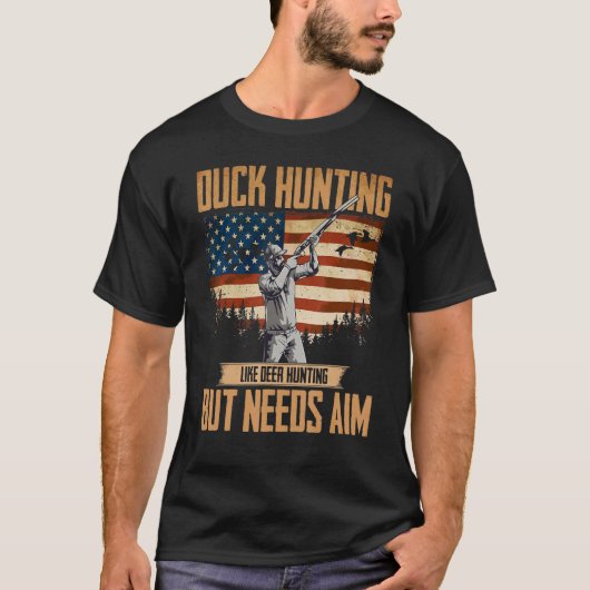 T-shirt American Duck Hunter Duck Hunter Besoin de Chasse (Devant)