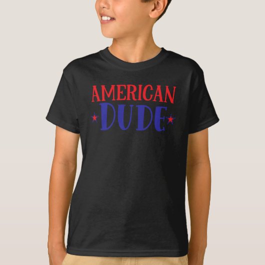 T-shirt American Dude (Devant)