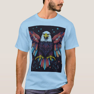 T-shirt American Eagle avec symboles patriotiques