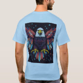 T-shirt American Eagle avec symboles patriotiques (Dos)