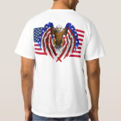 T-shirt American Eagle sur le drapeau américain (Dos)