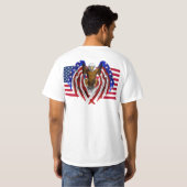 T-shirt American Eagle sur le drapeau américain (Dos entier)