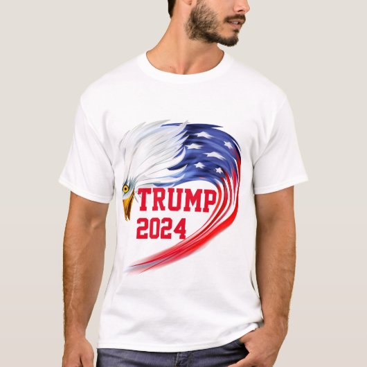 T-shirt American Eagle Trump 2024 (Devant)
