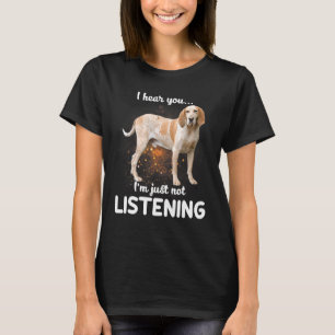 T-shirt American English Coonhound Dog Je Vous Entends Ne 