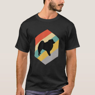 T-shirt American Eskimo Chien Design Vintage