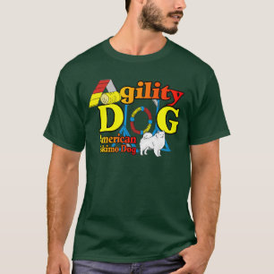 T-shirt American Eskimo Dog Agility Cadeaux