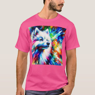 T-shirt American Eskimo Dog Art