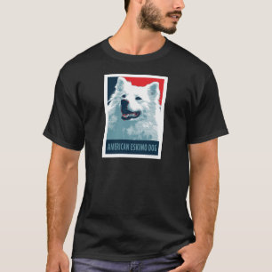 T-shirt American Eskimo Dog Political Hope Parodie