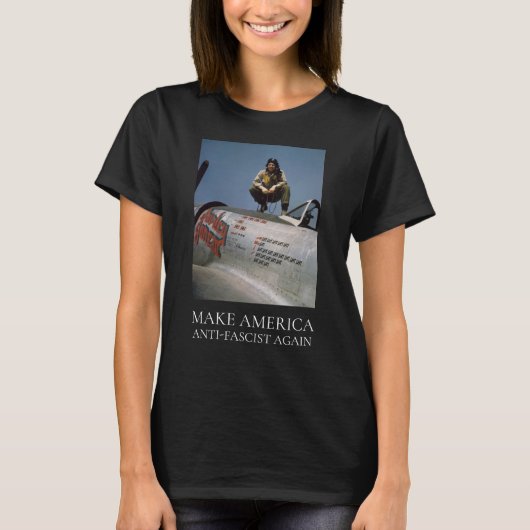 T-shirt American Female WWII Pilot MAAFA (Devant)