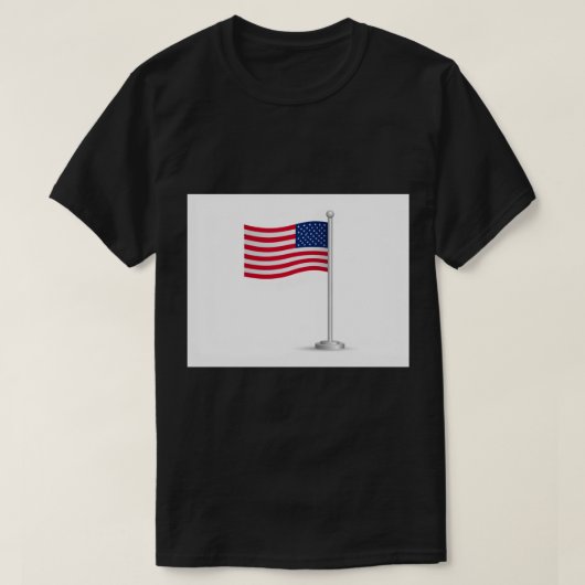 T-shirt american flag (Design devant)