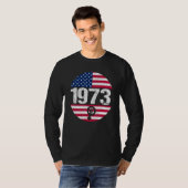 T-shirt American Flag 1973 Protect Pro Roe Feminism Pro Ch (Devant entier)