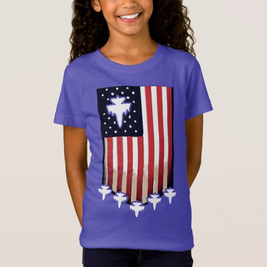 T-Shirt American Flag 4th of July-65079 (Devant)