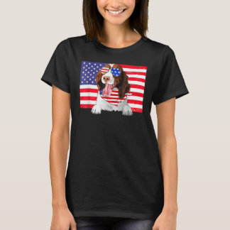 T-shirt American Flag 4th Of July English Springer Spaniel