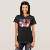 T-shirt American Flag 4th Of July English Springer Spaniel (Devant entier)