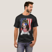 T-shirt American Flag 4th Of July English Springer Spaniel (Devant entier)