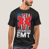 T-shirt American Flag Advanced Emt Aemt Medical Technician (Devant)